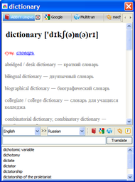 MultiDictionary screenshot